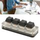 thumbnail image 4 of Teclado Programable, Teclado Para Juegos OSU Cable USB Desmontable 4 Teclas Para Laboratorio Para Oficina Para Control Industrial Cergrey 4 Key Mechanical Keyboard, 4 of 8