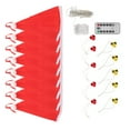 thumbnail image 6 of Christmas Decoration Lights LED Garden Decoration Lights Hanging Luminous Santa Claus Hat with Bells Battery Powered for Indoor Outdoor Decoration, 6 of 8