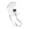 thumbnail image 2 of unbranded 4Ud Soporte Multifuncional De Hierro Plateado Para Bolsas Auriculares Y En Escritorio, 2 of 8