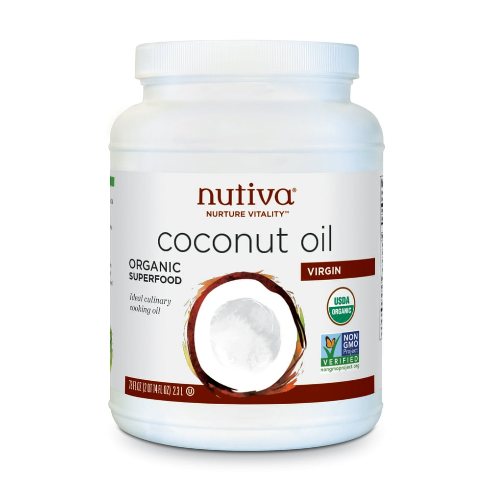 Nutiva Organic Cold Pressed Unrefined Virgin Coconut Oil From Fresh