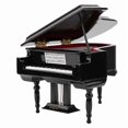 thumbnail image 3 of Grand Piano Model Kit with Chair,for Home(Black, Without Music), 3 of 5