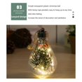 thumbnail image 4 of 1PCS LED Christmas Balls/Christmas Decorations/Creative Simulation Light Bulbs/Christmas Tree Decoration Pendants Shatterproof Fillable Transparent for Christmas Wedding Birthday Party Decorations, 4 of 6