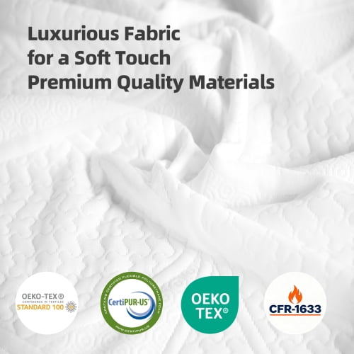 12-Inch Premium KING Mattress - Premium 4-Layer Foam Sofa & Mattress - Ultra-Breathable, Eco-Friendly, Ergonomic Zoned Support, CertiPUR-US