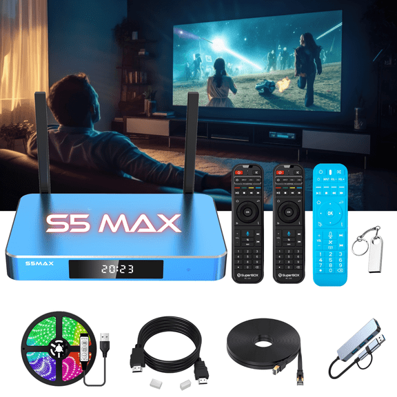 Superbox S5 Home Projector Max Accessory Kit - Newly Upgraded Version 2026, Including Remote Control for Super S5 Max
