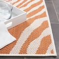 thumbnail image 6 of SAFAVIEH Machine Washable Rug Indoor/Outdoor Bermuda Collection - Bermuda Rada Abstract Indoor/Outdoor Area Rug, Rust/Ivory, 6'7" x 6'7" Square, 6 of 12