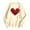 Beige, variant on Oversized Valentine's Day Sweatshirts for Women Love Heart Shirts Print Long Sleeve Casual Crew Neck Lightweight Outfits Fall 2026
