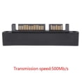 thumbnail image 2 of 90 Degree 22Pin SATA Male to Female Port Adapter for SATA HDD SSD(Left), 2 of 6