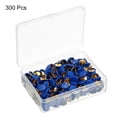 Uxcell Plastic Roundness Decorative Push Pins Golden Steel Point, Blue ...