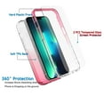 thumbnail image 5 of iPhone 13 Case Clear, Njjex [2-Pack] for Apple iPhone 13 6.1" Tempered Glass Screen Protector, Crystal Clear Shock Absorption Technology Bumper Soft TPU Cover, 5 of 12