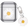 thumbnail image 1 of Estuche para auriculares inalámbricos Bluetooth Fragment Daisy and Pendant para Airpods 1 y 2, funda de silicona para auriculares, regalos para mujeres y niñas, 1 of 4