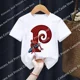thumbnail image 3 of Camiseta de algodón para niños, niña y niño, Marvels, SpiderMan, letras de la A a la Z, ropa de dibujos animados Kawaii, camisetas para niños, camisetas casuales de moda para bebés pequeños, 3 of 5