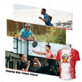 thumbnail image 5 of Exclusive design Peru Flag Grain 3D Printed Men For Running Bike Soccer Tennis Fitness Sports tshirt Mesh Fans Short T-shirt, 5 of 8