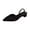 Black, variant on Women's Pointed Toe Sandals S𝗅ip on Chun𝗄𝗒 Pa𝗋t𝗒 Shoes Summer So𝗅id Color Closed Toe Slippers Indoor Outdoor Walking Sandalias Open Back Breathable Slides