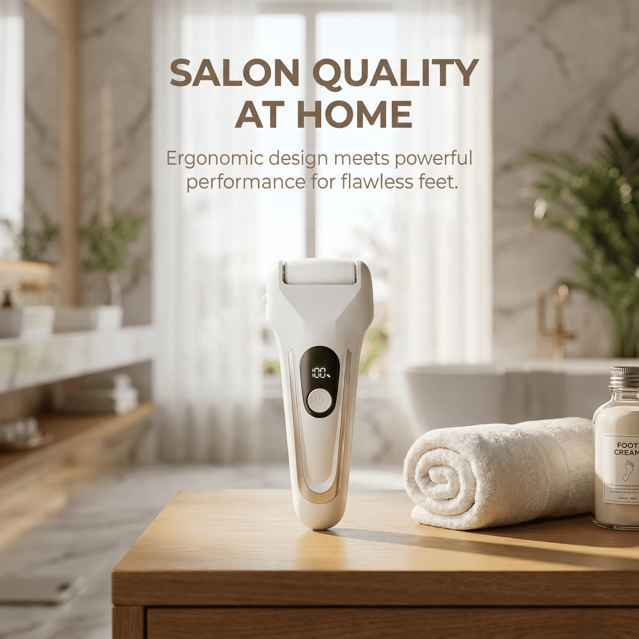 AngleTree Battery 2 Speed Settings, Intelligent Pressure Sensor, Exfoliating Corn & Callus Trimmer for Feet, Includes 2 Rollers, USB Data Line