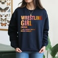 thumbnail image 4 of EcoLoom Wrestling Girl Noun Long Sleeve Unisex Midweight Crewneck Sweatshirt, 4 of 4