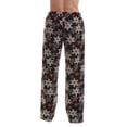 thumbnail image 3 of Just Love Fleece Pajama Pants for Women Sleepwear PJs. (Black - Winter Snowflake, X-Large), 3 of 3