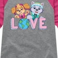 thumbnail image 3 of Paw Patrol - Love Earth - Toddler And Youth Girls Raglan Graphic T-Shirt, 3 of 6