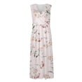 thumbnail image 5 of Ruyang Casual Dresses for Women, 2024 Womens Summer Wrap V Neck Sleeveless Maxi Dress,Trendy Boho Floral Dress Beach Sundress, 5 of 6
