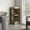 Oak, variant on 46" 3-Tier Liquor Cabinet with Corner Layout / Durable, Organized Storage in Dining Room