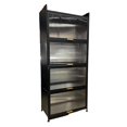 thumbnail image 1 of Étagère de Rangement Multifonctionnelle à 5 Niveaux, Armoire de Rangement de 60cm de Largeur avec Portes Rabattables (Noir), 1 of 3