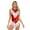 Red, variant on Kaerm Womens Sequins Fringed Latin Dance Leotard Metallic Tassel Bodysuit Tango Performance Gold S