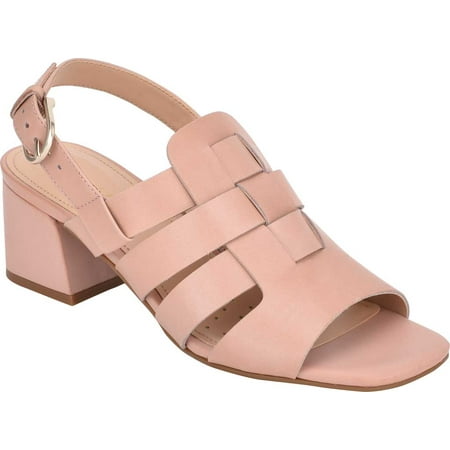 

Women s Easy Spirit Evolve Mona Heeled Slingback Pink Leather 6.5 M
