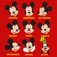 thumbnail image 2 of Boy's Mickey & Friends Expressing Emotions Graphic Tee Red Medium, 2 of 4