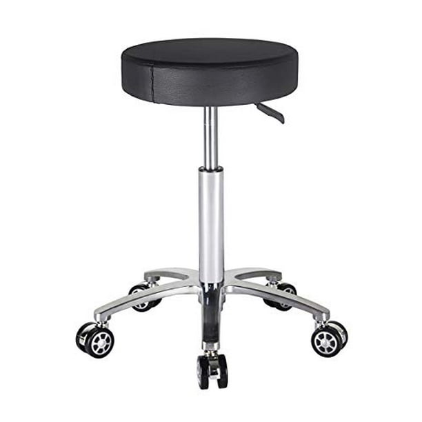 Antlu Rolling Stool Swivel Chair For Office Medical Salon Tattoo Kitchen Massage Work Adjustable Height Hydraulic Stool With Wheels Black Walmart Com Walmart Com