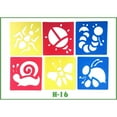 thumbnail image 1 of VONKY Children drawing Pattern with Different Shape Environmental PP Painting Stencil for School Project, 1 of 4