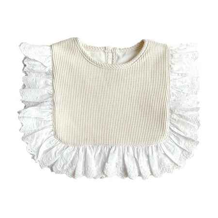 

HeroNeo Toddlers Baby Princess Lace Bib Soft Cotton Saliva Towel Newborn Feeding Burp