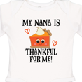 thumbnail image 4 of Inktastic Thanksgiving Nana Thankful for Me Boys or Girls Long Sleeve Baby Bodysuit, 4 of 5