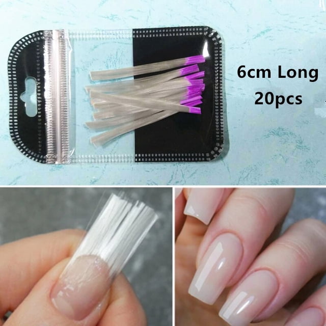 10/20 piezas de fibra de vidrio de seda para extensión de uñas, sedas no tejidas, Gel UV, fibra de construcción, acrílico francés, accesorios de manicura DIY Tan Jianjun unisex