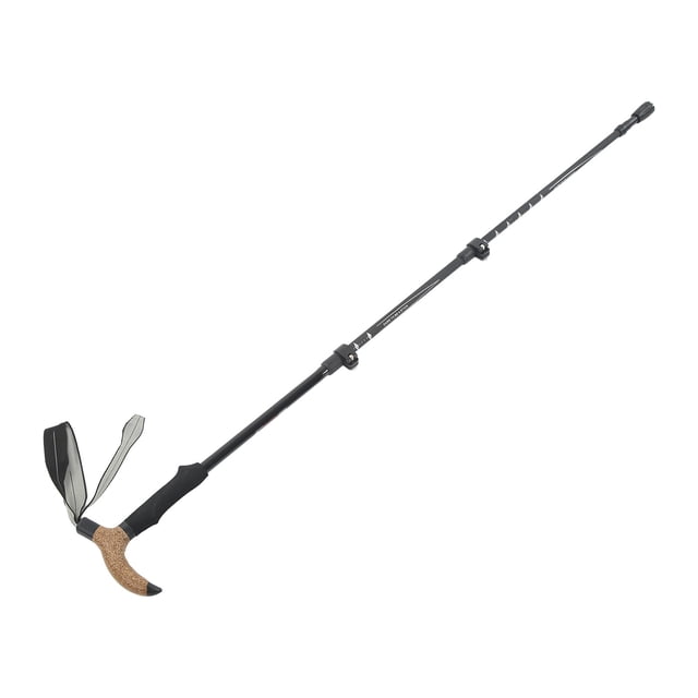 Bâtons de Randonnée, Bâton de Marche Pliable, Bâtons de Randonnée en Fibre de Carbone avec Poignée en Liège Anti-Transpiration pour Alpinisme Camping, Choc, Tout-Terrain