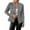 Grey, variant on Casual Blazers for Women 2025 Long Sleeve Textured Open Front Notch Collar Business Casual Work Office Jacket