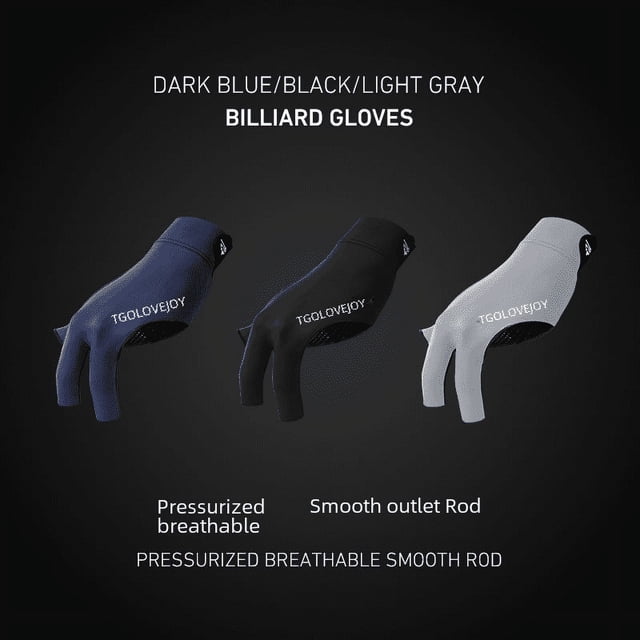 Guantes de billar de un solo dedo expuestos, de tres dedos, antideslizantes, resistentes al desgaste, guantes de billar de malla gruesa, transpirables, XG67
