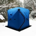 thumbnail image 3 of Ice Fishing Tent Camping Privacy Shelter - Portable Outdoor Fishing Cabin, Changing Room for Hiking, Beach, Picnic - 1-2 Person, 3 of 20