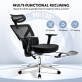 thumbnail image 2 of QinaQin Silla ergonómica de oficina de malla con respaldo alto, soporte lumbar ajustable, descansabrazos 3D, cabecera y reclinación para trabajo cómodo, 2 of 8