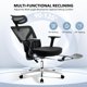thumbnail image 2 of Yeshouse Silla de oficina ergonómica de malla con respaldo alto, lumbar ajustable, reposabrazos 3D, reposacabezas y reclinación, silla de escritorio giratoria y transpirable, 2 of 8