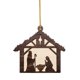 thumbnail image 1 of Colgante de ventana navideño, decoración para árbol de Navidad, natividad de Jesús, nacimiento de madera resistente Estilo A, 1 of 9