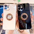 thumbnail image 3 of IBAOLE Specially Designed for i 13 Mobile Phone case Luxury Phone Magnetic Case for iPhone 13 Pro Max Mini Cover with Ring Holder Soft ScratchIBAOLE Resistant Microfiber Lining, 3 of 7