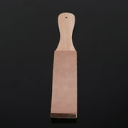 Planche à aiguiser double face en cuir Fdit, aiguiseur de couteau de polissage en cuir avec manche en bois