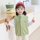 thumbnail image 3 of Gibobby Chaqueta de Forro Polar para bebés niñosChaleco de animados de invierno para niños y niñas, chaqueta, abrigo de lana cálido para niños, chaqueta (Verde, 3-4 Años), 3 of 4