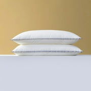 Hmgxay Organic Pillow - Kids Pillow with 100% Organic Cotton Shell, Adjustable Loft Organic Youth Pillow, Machine Washable, Soft, Perfect for Kids&Youth&Children(12x20 Inches,White)