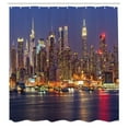 thumbnail image 3 of Ambesonne City Love Shower Curtain, Urban Life Theme, 69"Wx84"L, Multicolor, 3 of 5