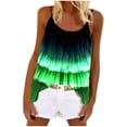 thumbnail image 2 of Puntoco Blusas de cuello cuadrado, blusas casuales de moda para mujer, camisetas holgadas estampadas, camisolas de cuello redondo, 2 of 5