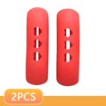 thumbnail image 1 of 8-2 piezas de mangos de silicona antiescaldaduras antideslizantes para ollas, funda aislante térmica, accesorios de cocina resistentes al calor, color rojo, 2 piezas, 1 of 6