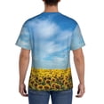 thumbnail image 2 of Naloa Blooming Sunflower Field Men's T-Shirt Sport T-shirt Men's Basic Tee Casual Men's Shirt, Round Neck, Short Sleeves - XX-Large, 2 of 5