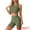 Army Green, variant on DARING DIVA Women's Ribbed Knit Tank Top and Biker Shorts Lounge Set Light Gray XS