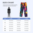 thumbnail image 4 of Gukieu Vibrant Abstract Flow Print Men's Home Trousers, Elastic Drawstring Home Pajamas Clothing Suitable for Adult Men-Medium, 4 of 6