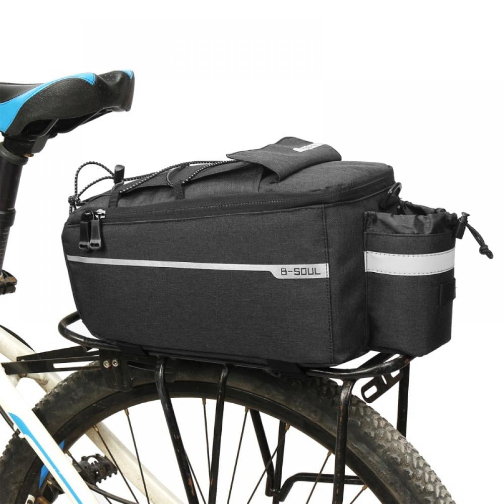 Cycling Bicycle Bike Rear Seat Bag Rack Storage Pannier Saddle Shoulder Handbag 